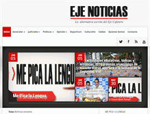 Tablet Screenshot of ejenoticiasperiodico.com